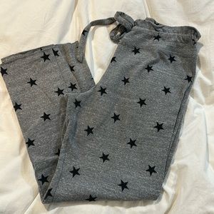 LNA Star Grey Soft Slit Capri Pants M